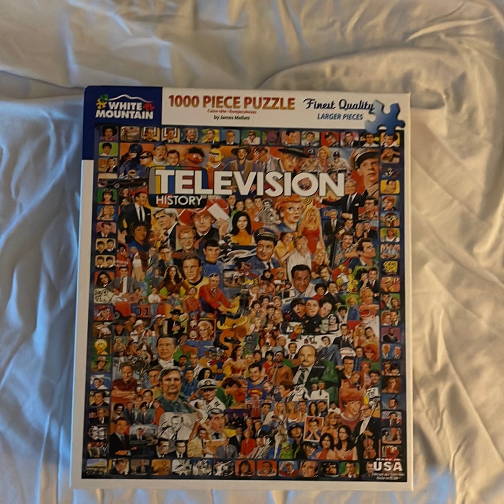 Jigsaw Puzzle “Television History”. Fun, brings back childhood memories!